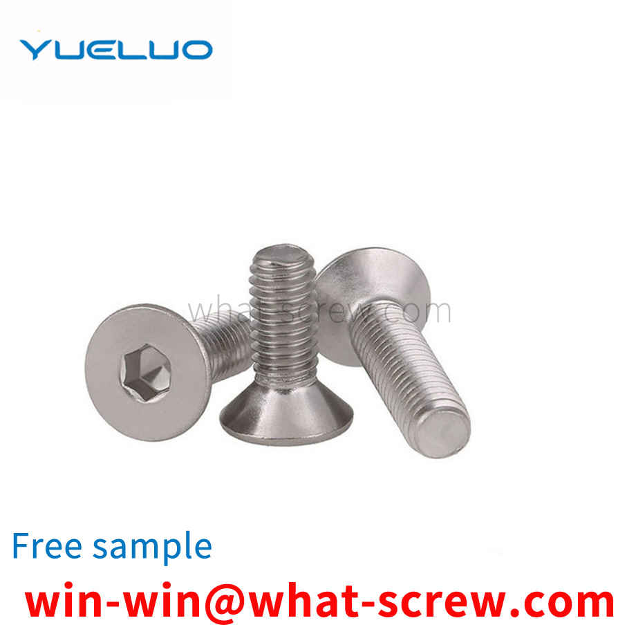 Countersunk head socket head cap screws