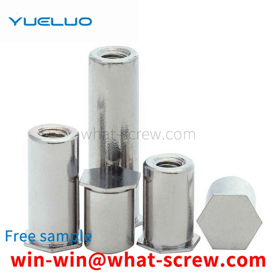 Blind hole pressure riveting stud