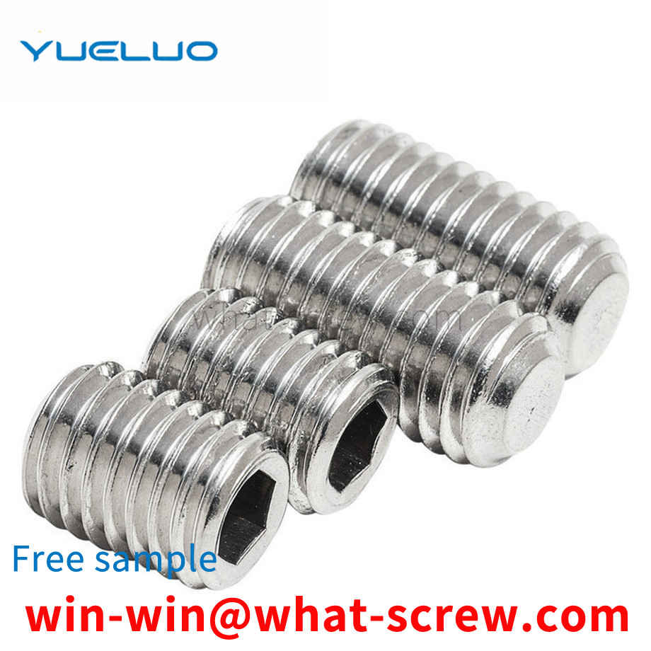 Flat end set screw