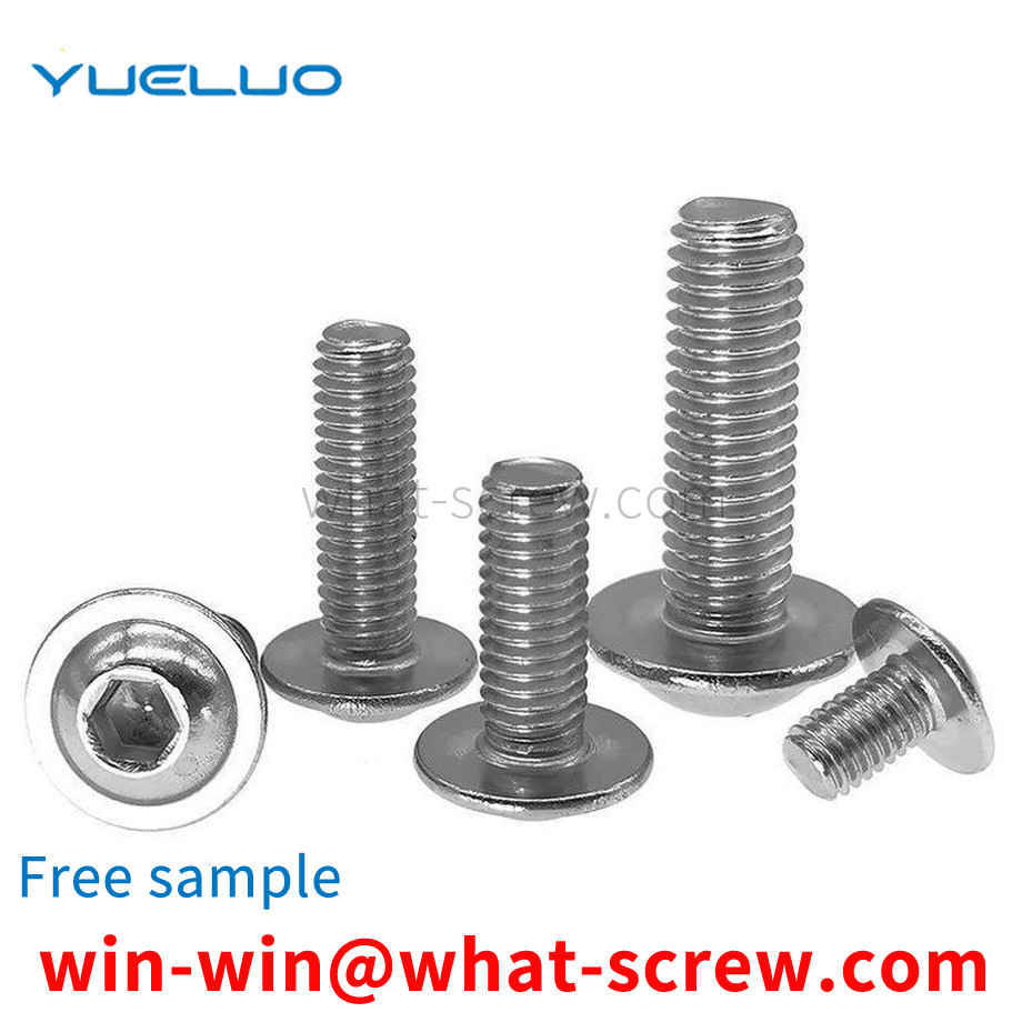 Round head socket head screw with pad