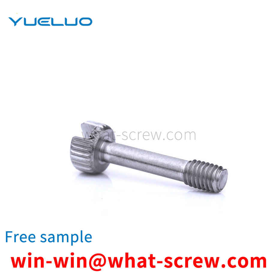 Spot knurled head does not come out of the screw