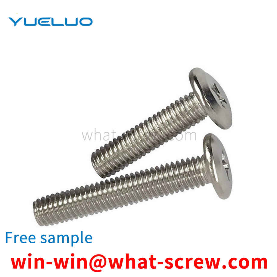 Customized oblique flat head chamfered Phillips screw