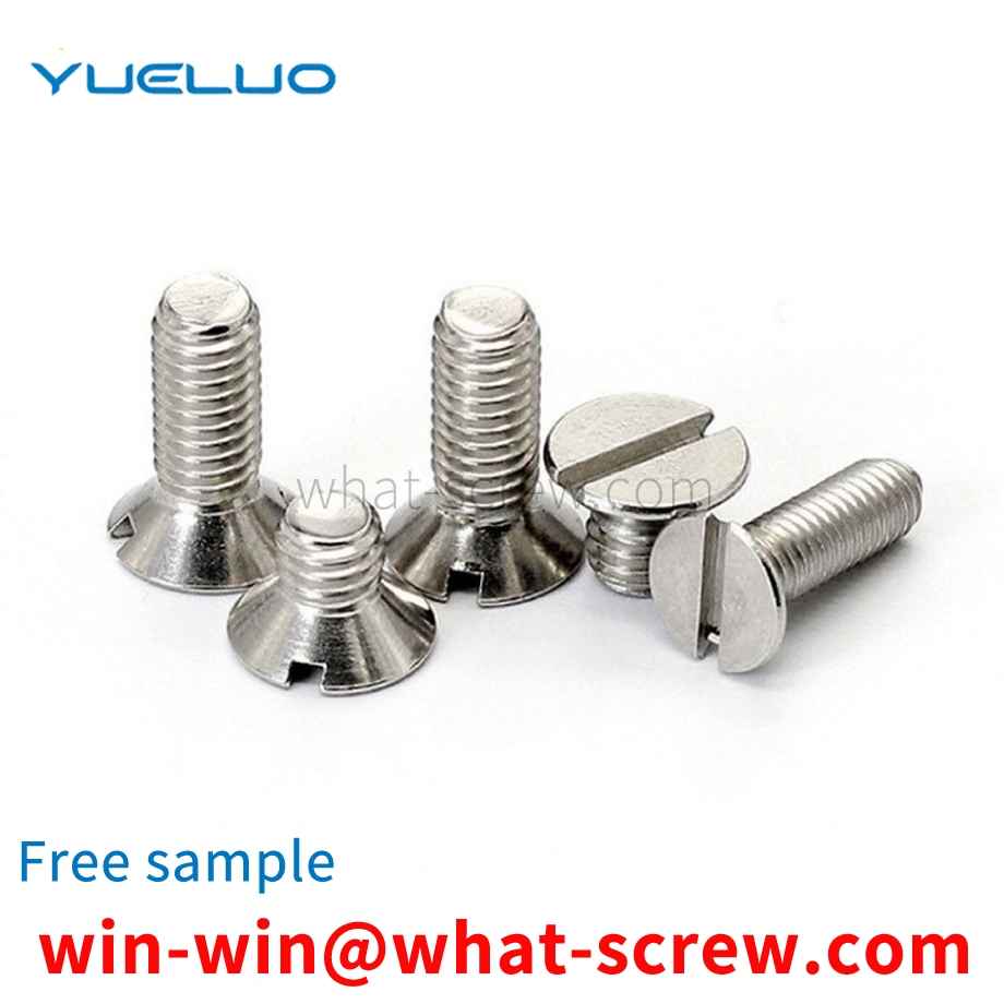 Slotted screws