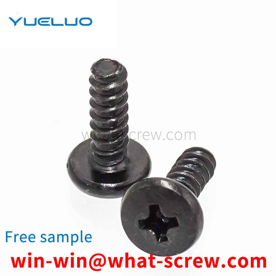 Black type B self-tapping screws