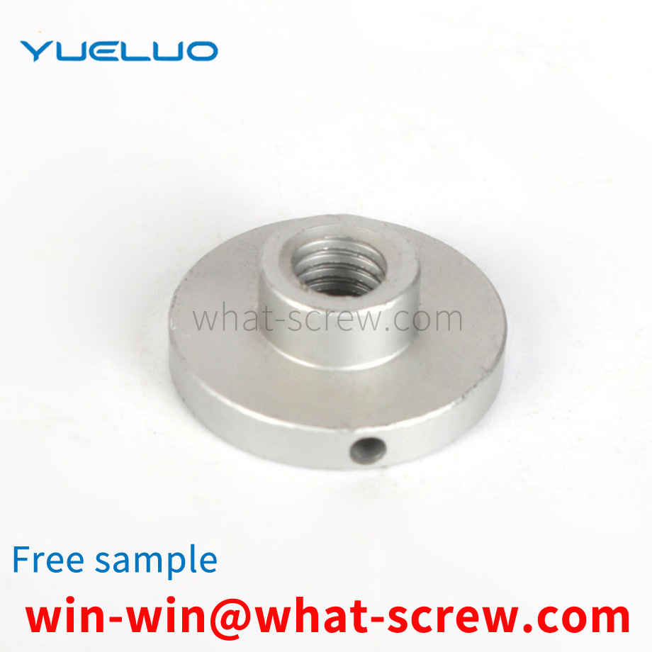 Slotted nut with hole