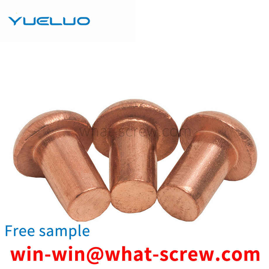 Customized copper rivets