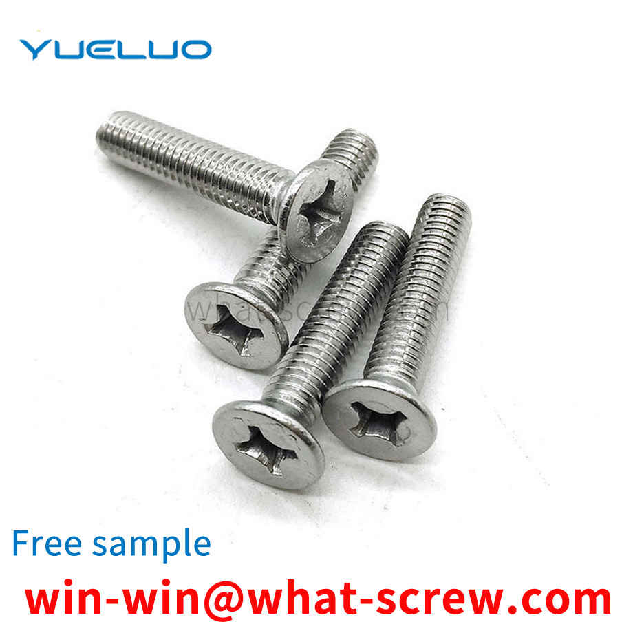 Cross Flat Head Countersunk Head Flat Machine Screws