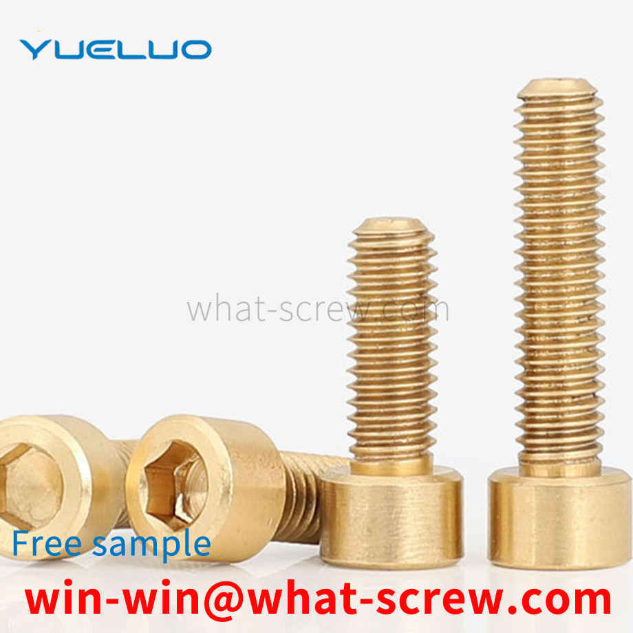 Customized copper plated gold screws