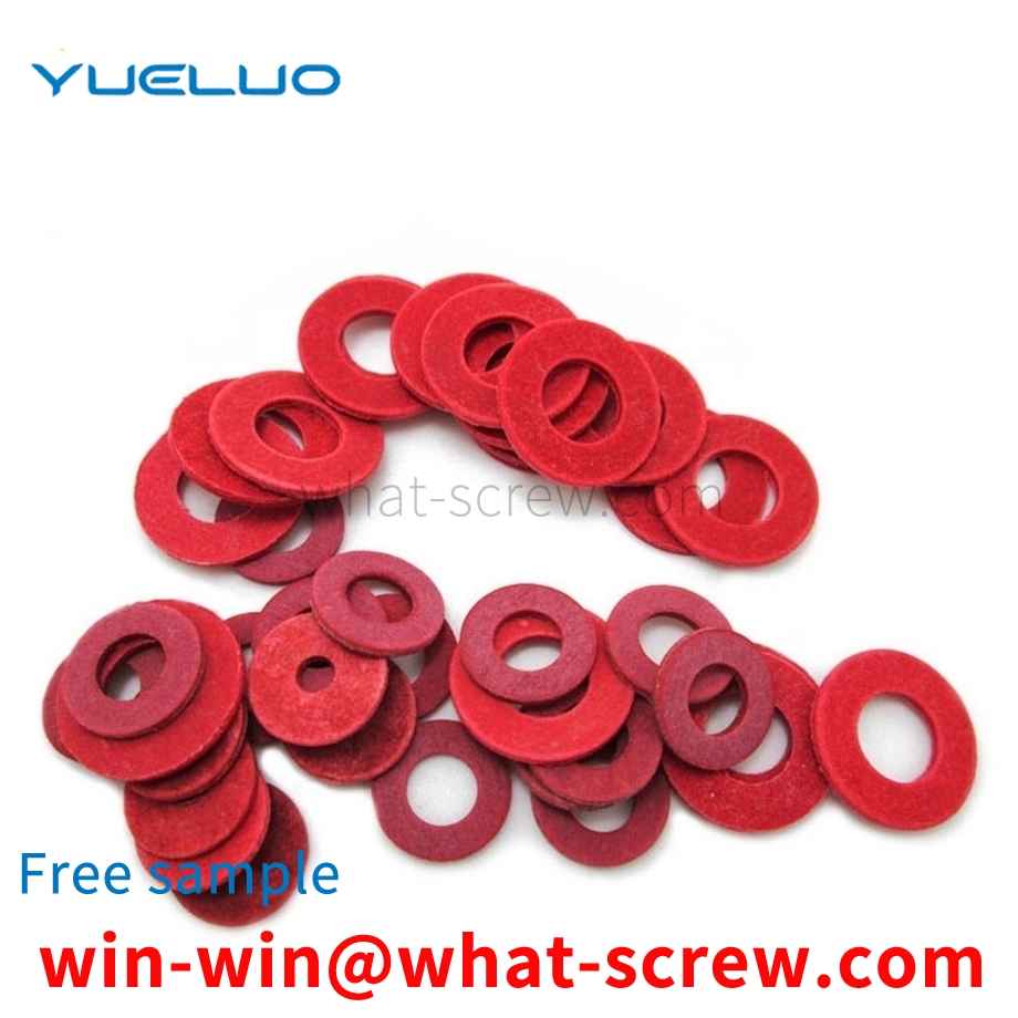 Red steel paper flat gasket