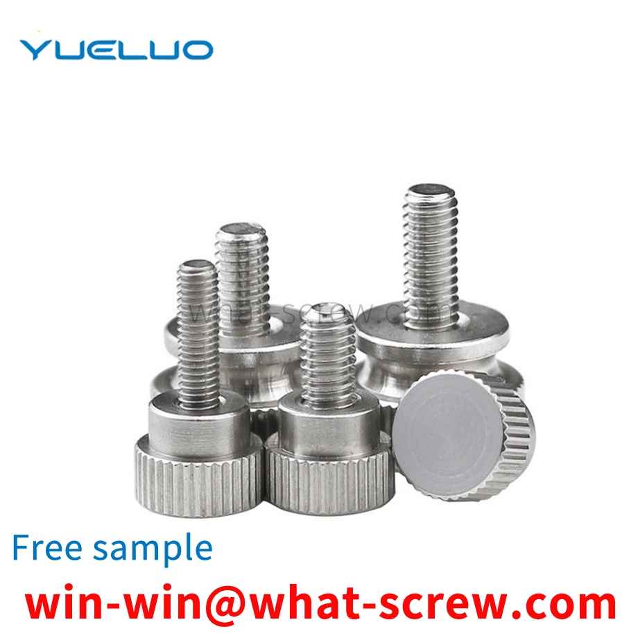 Customized high head knurled thumbscrews