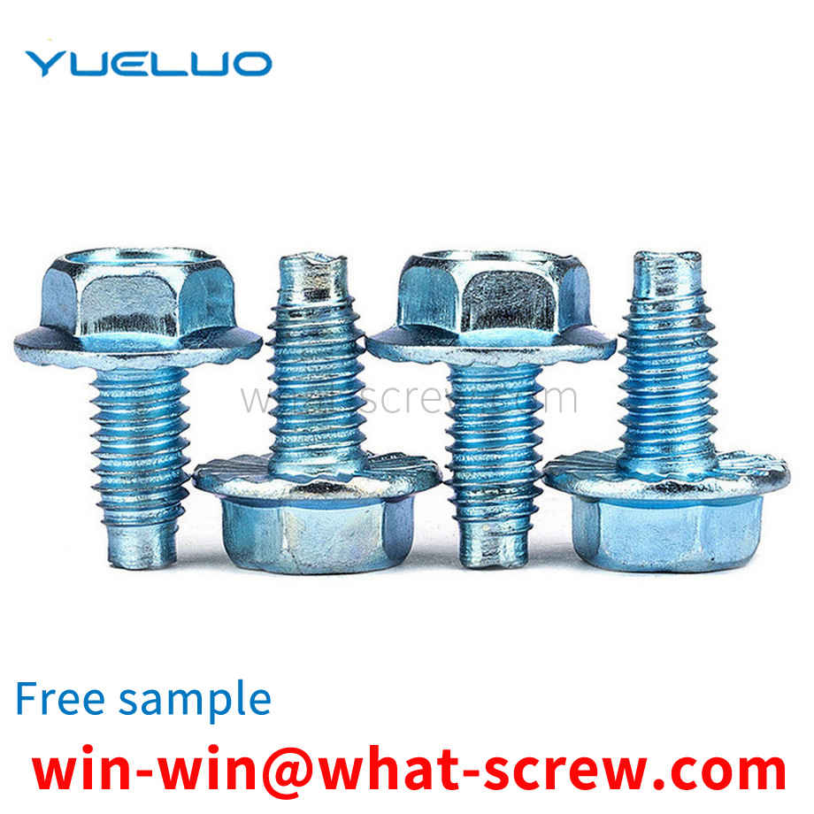 Hexagon flange self-locking screws