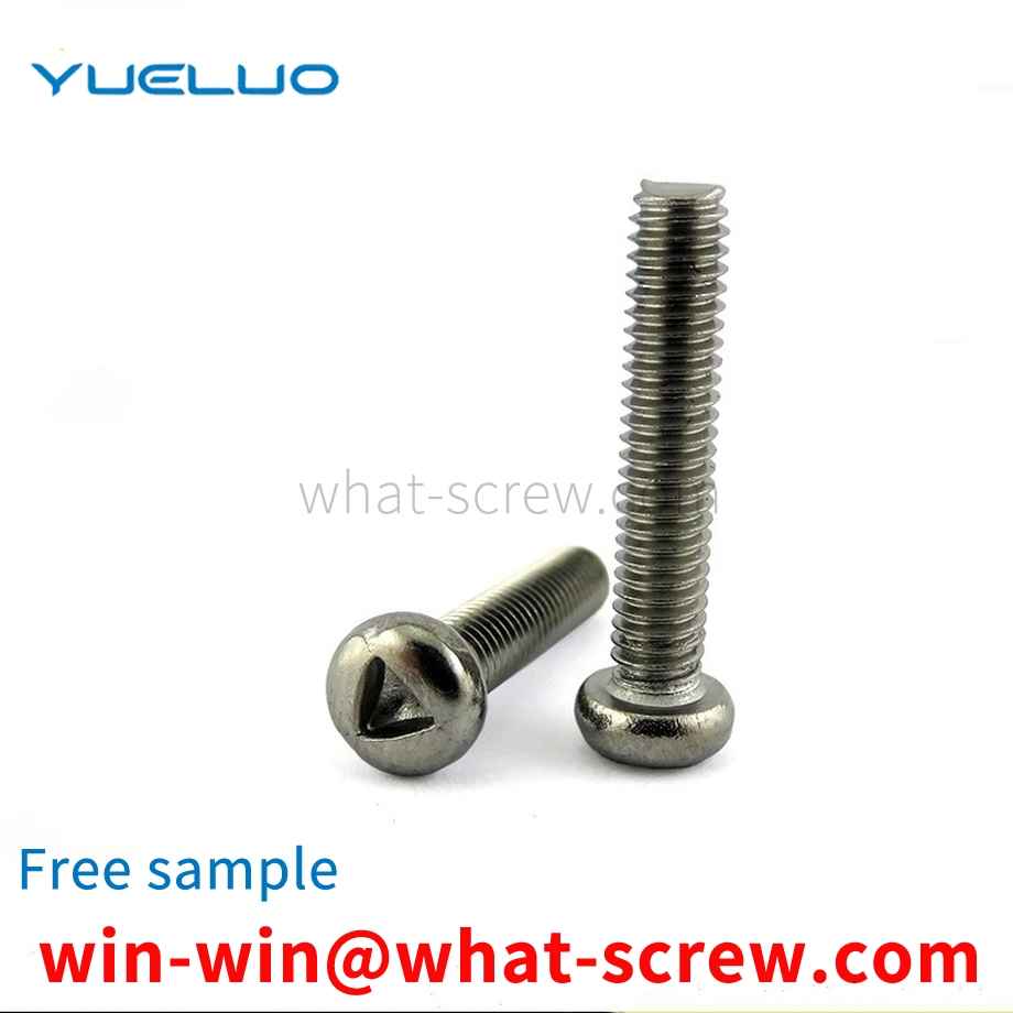 Inner triangular groove round head anti-theft screw