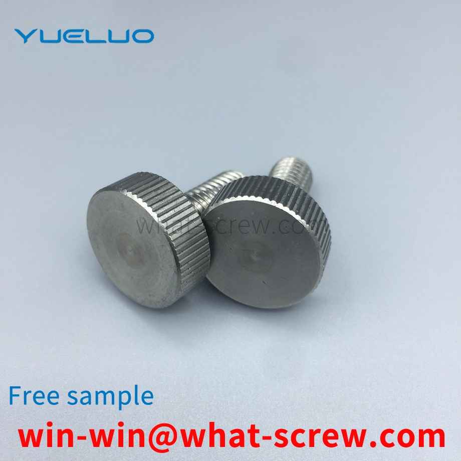 Flat Knurled Thumb Screws