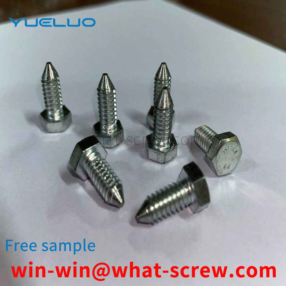 Iron galvanized double-ended screw