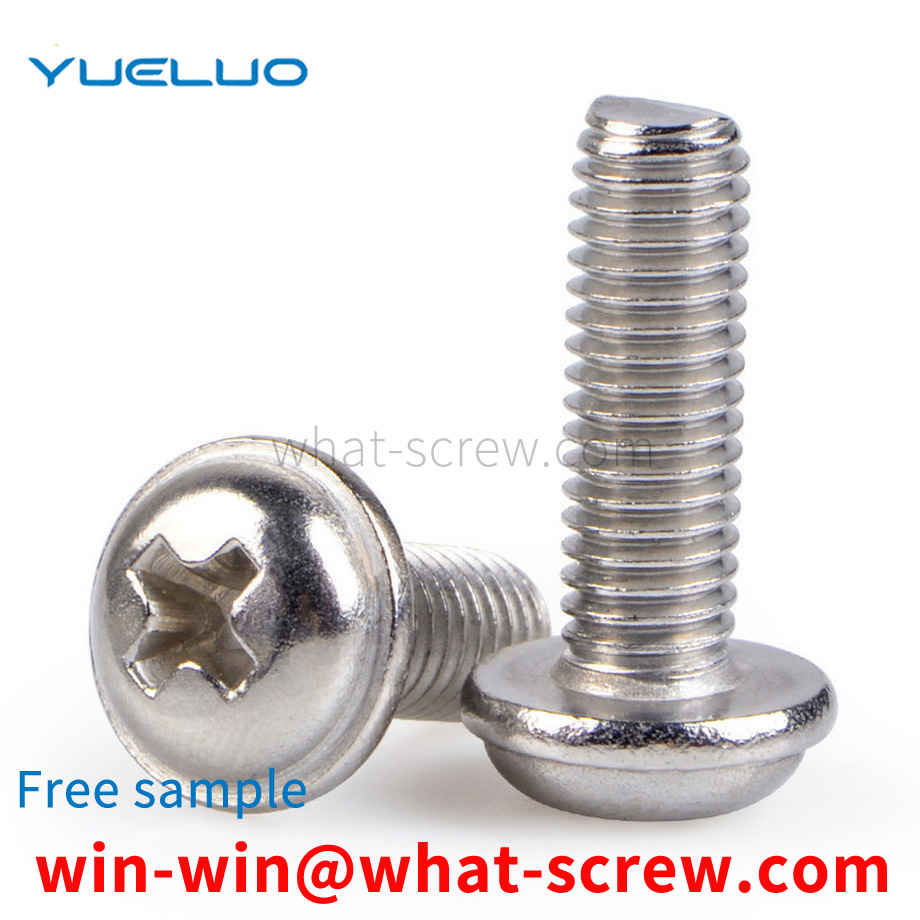 Round head Phillips screw with pad