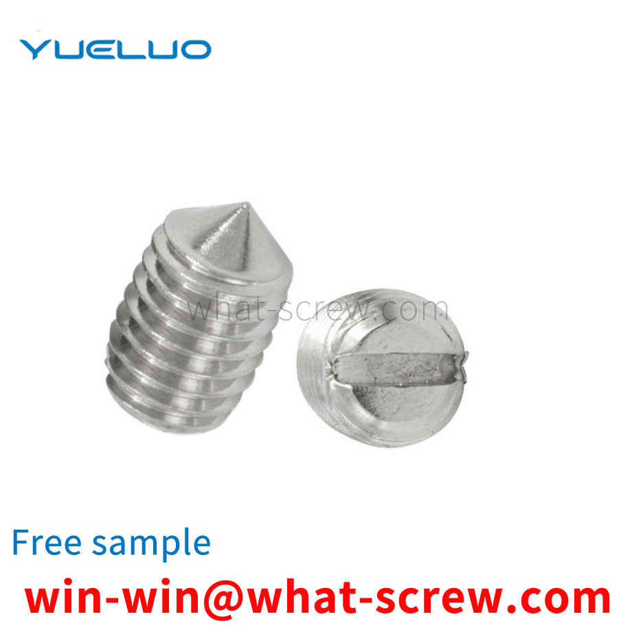 Slotted set screws