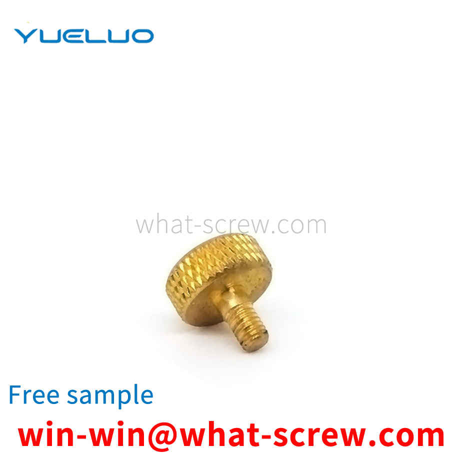 Machined Brass Hand Tight Step Screws