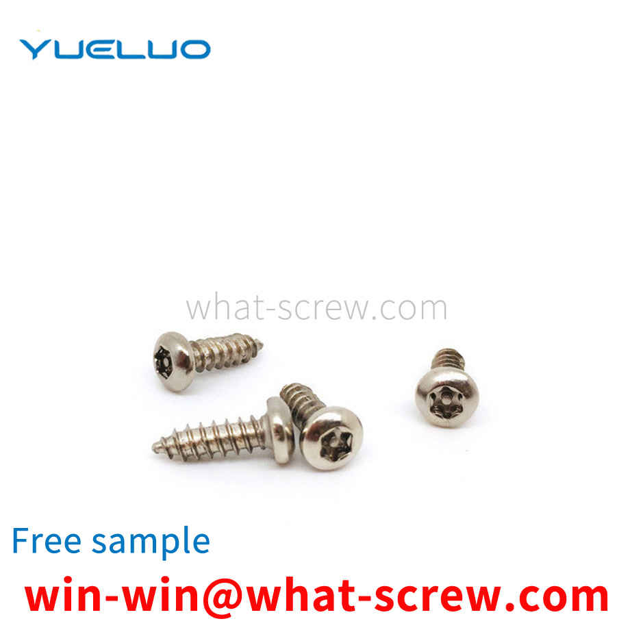 Self-tapping screw with column