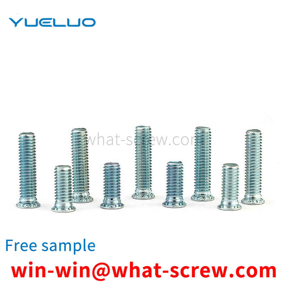 Supply pressure riveting screws