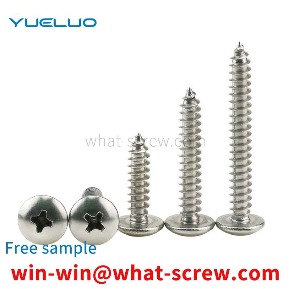Customized large flat head self-tapping screws