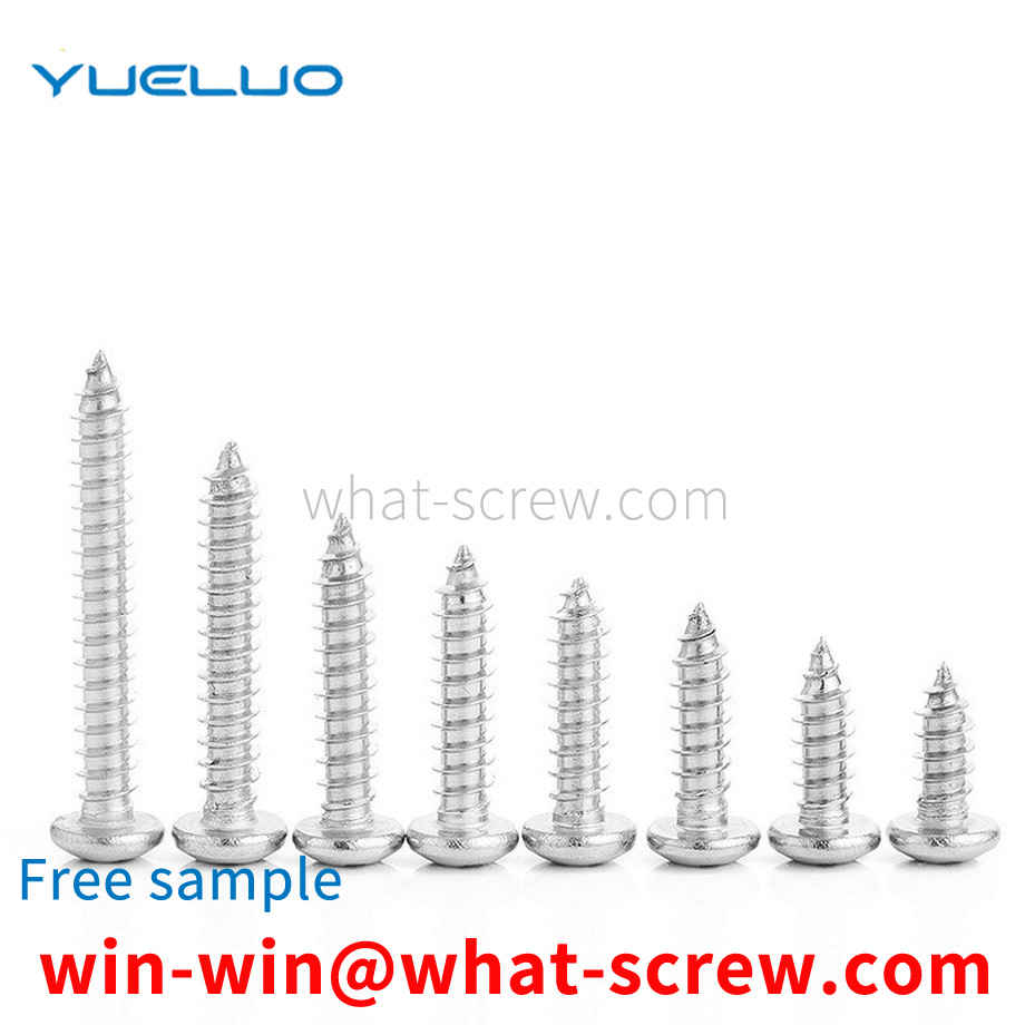 Phillips round head self-tapping screws