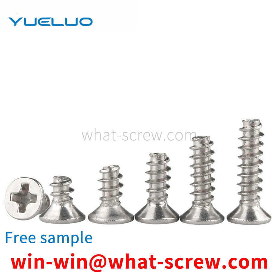 Phillips flat head self-tapping screws