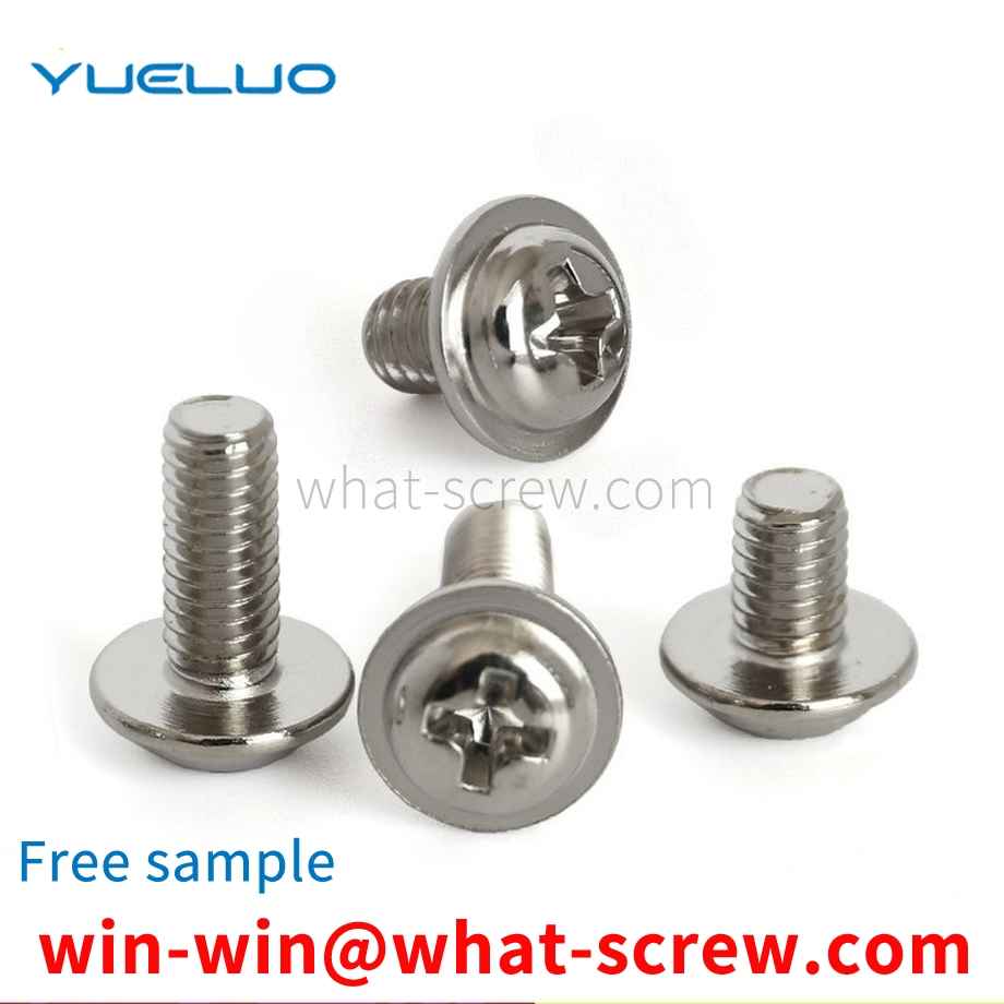 Phillips round head machine screw with gasket