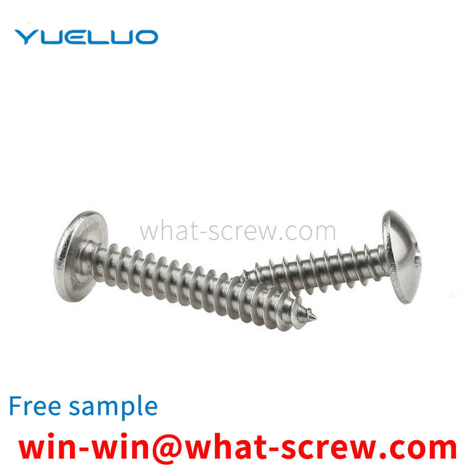 Large flat head self-tapping long screw