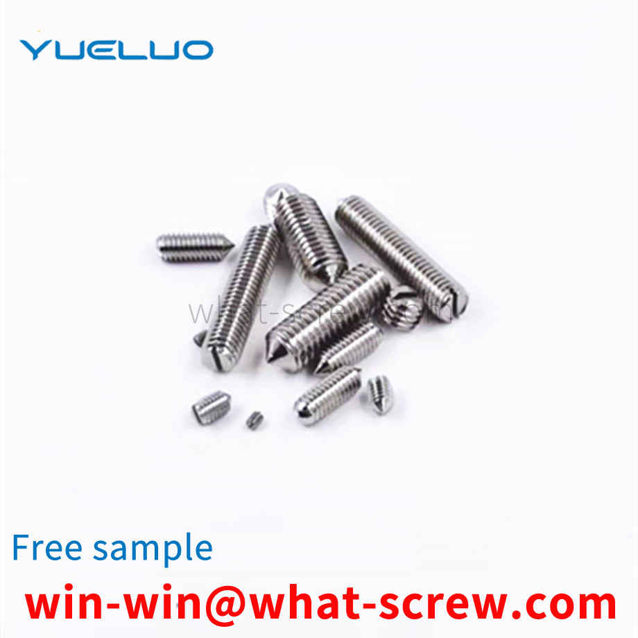 Slotted set screws