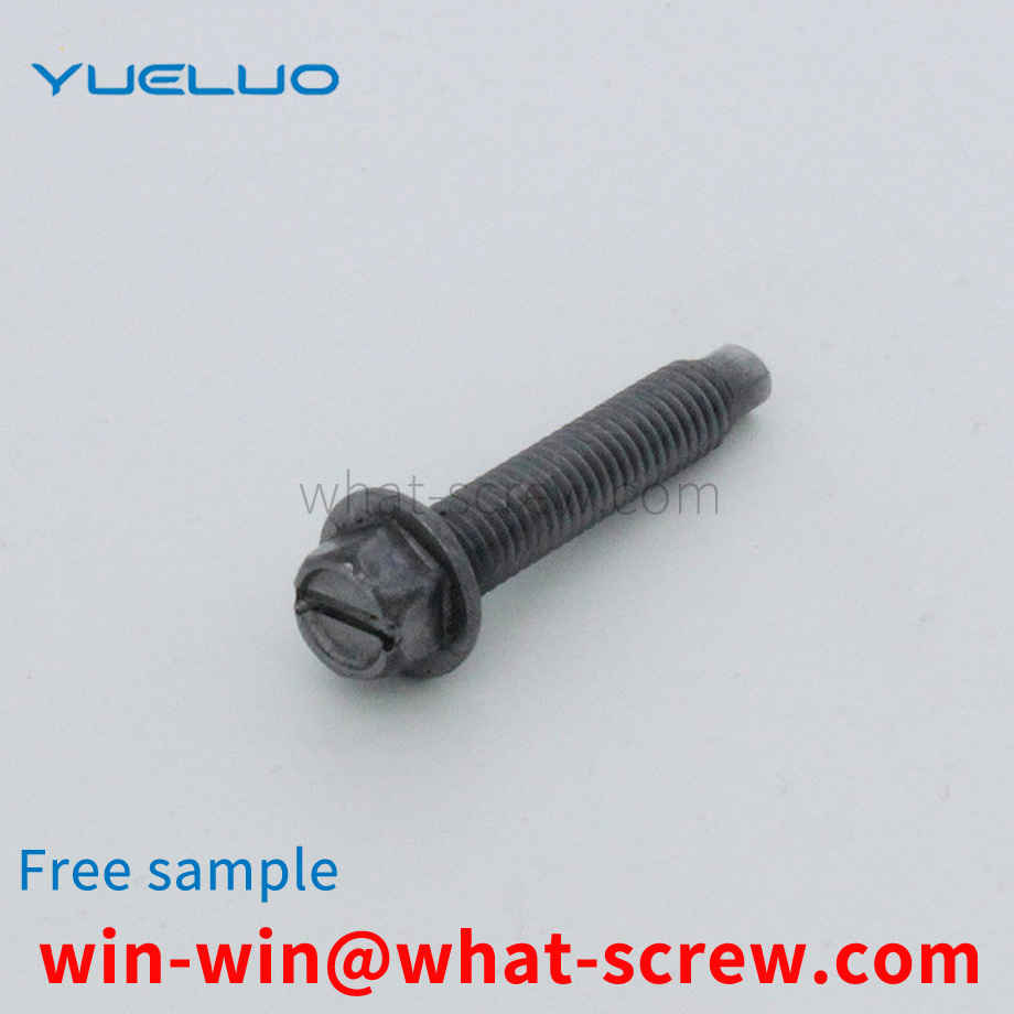 Round head flat end screw