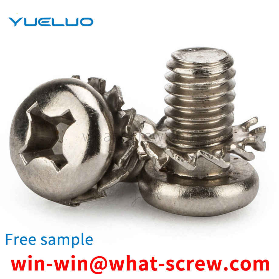 Customized Round Head Tooth Washer Screws