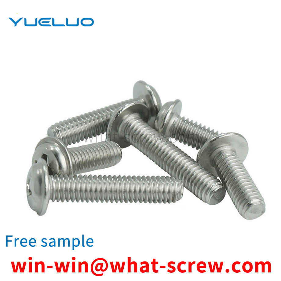 Round head screw with pad