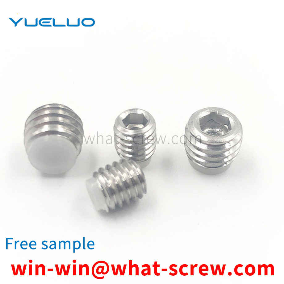 Rubber head set screw