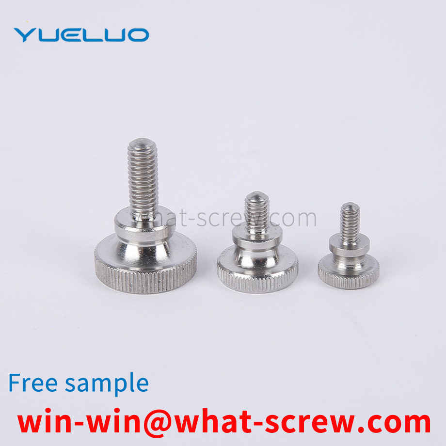 High head knurled screw