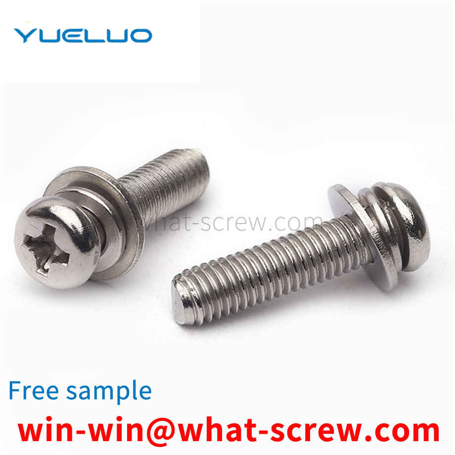 Pan head three combination screw