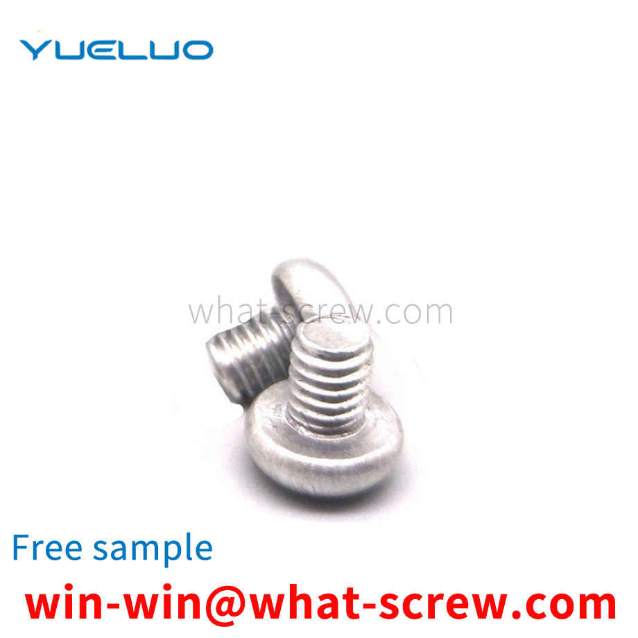 Round Head Cross Machine Thread Aluminum Screws