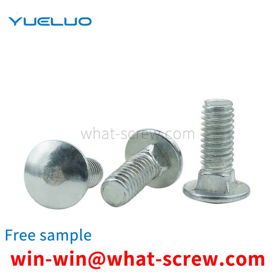 Production of galvanized carriage screws