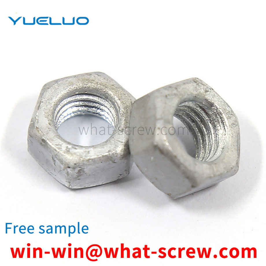 Hot dip galvanized hex nuts