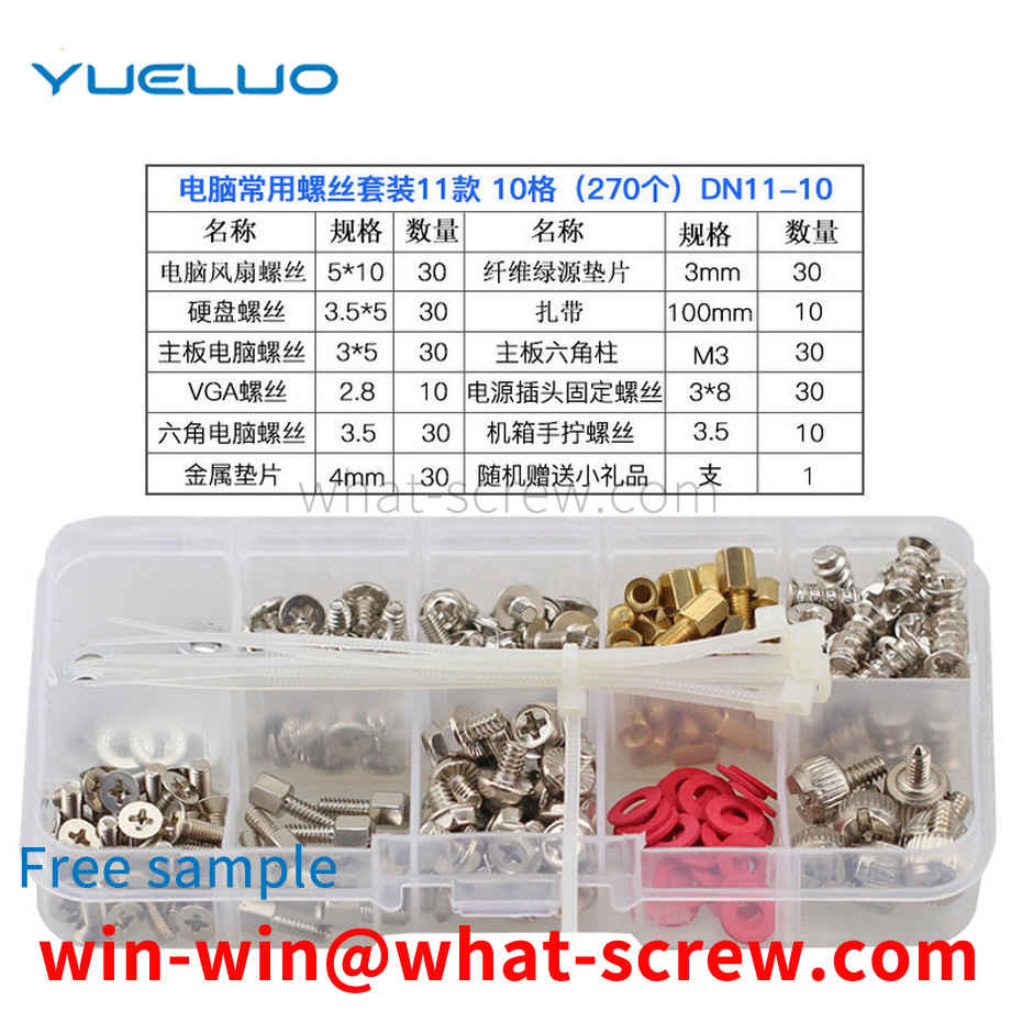 Customized computer screws