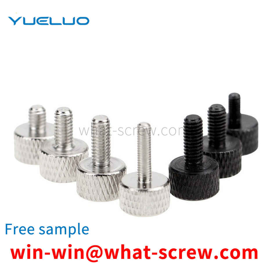 Thumb knurled thumbscrews