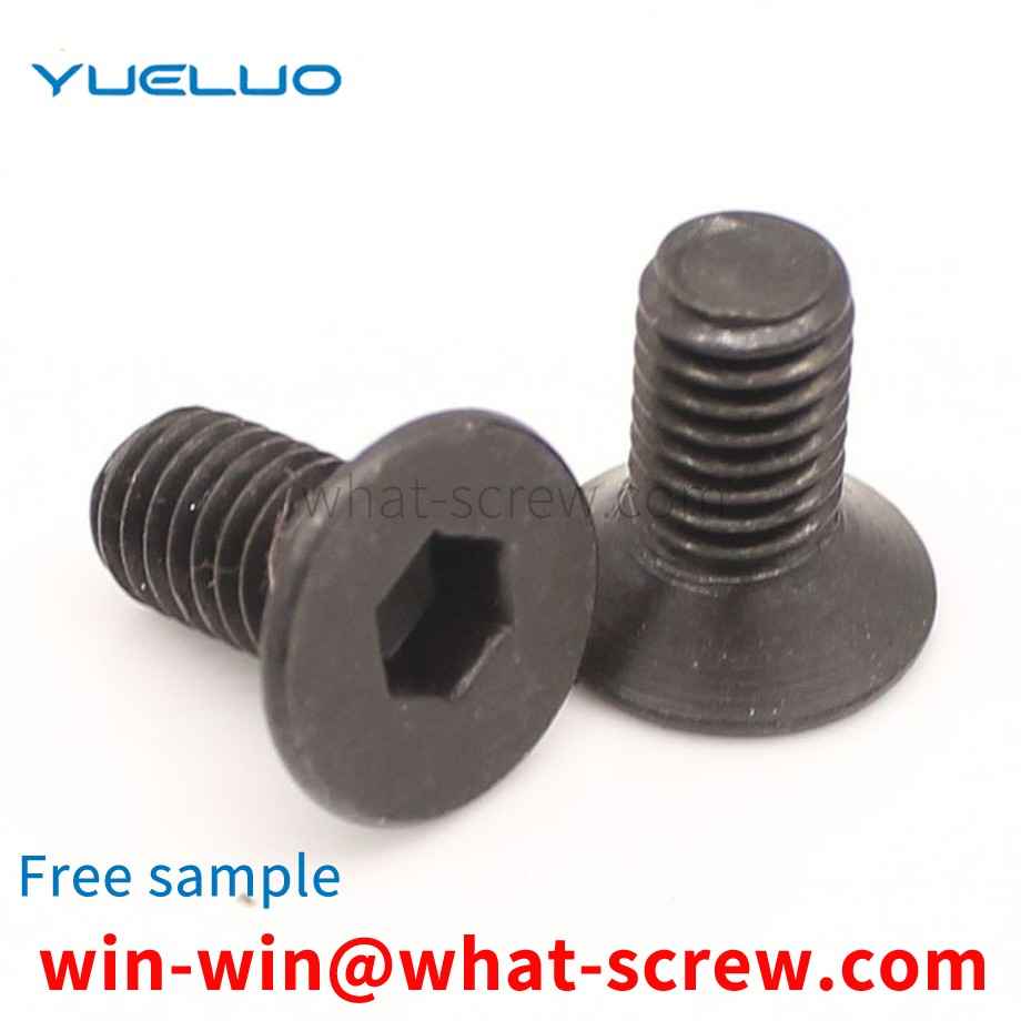 Flat head socket head cap bolts