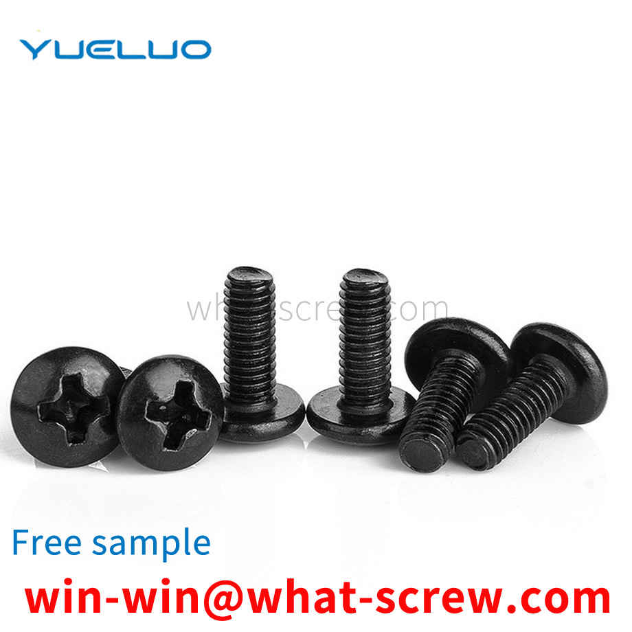 CanterburyBlack Plated Large Flat Head Screws