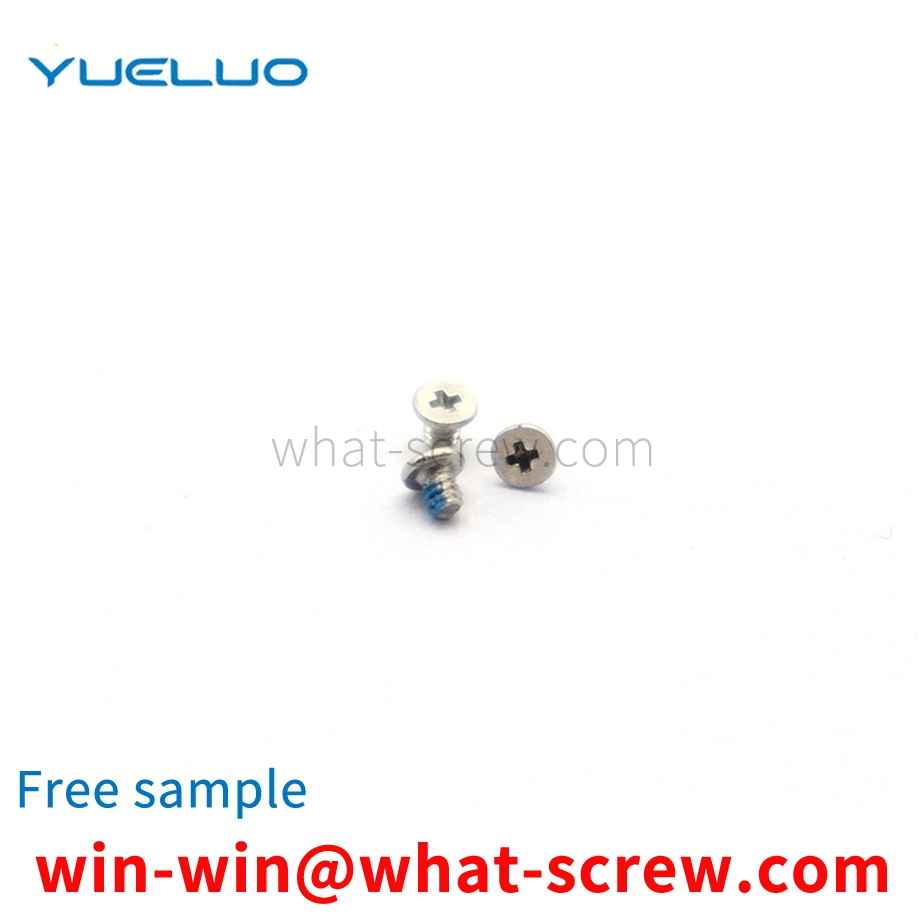 Flat head cross machine screw for watch mobile phone tablet