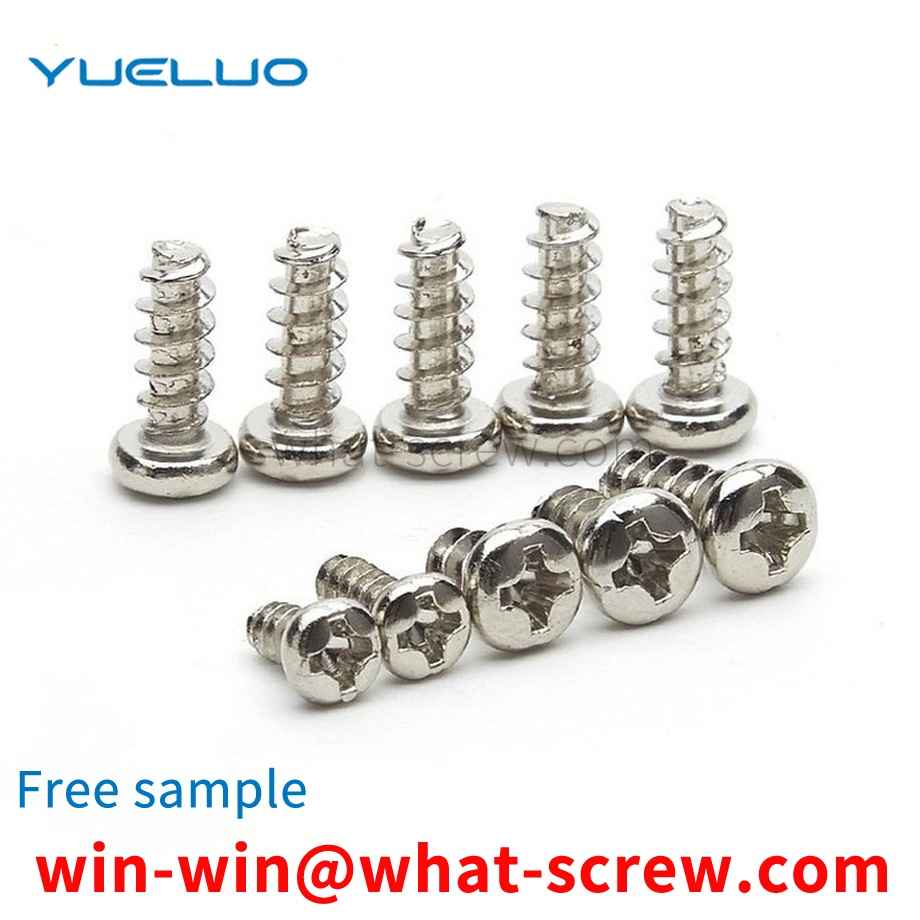 Flat tail self-tapping screw