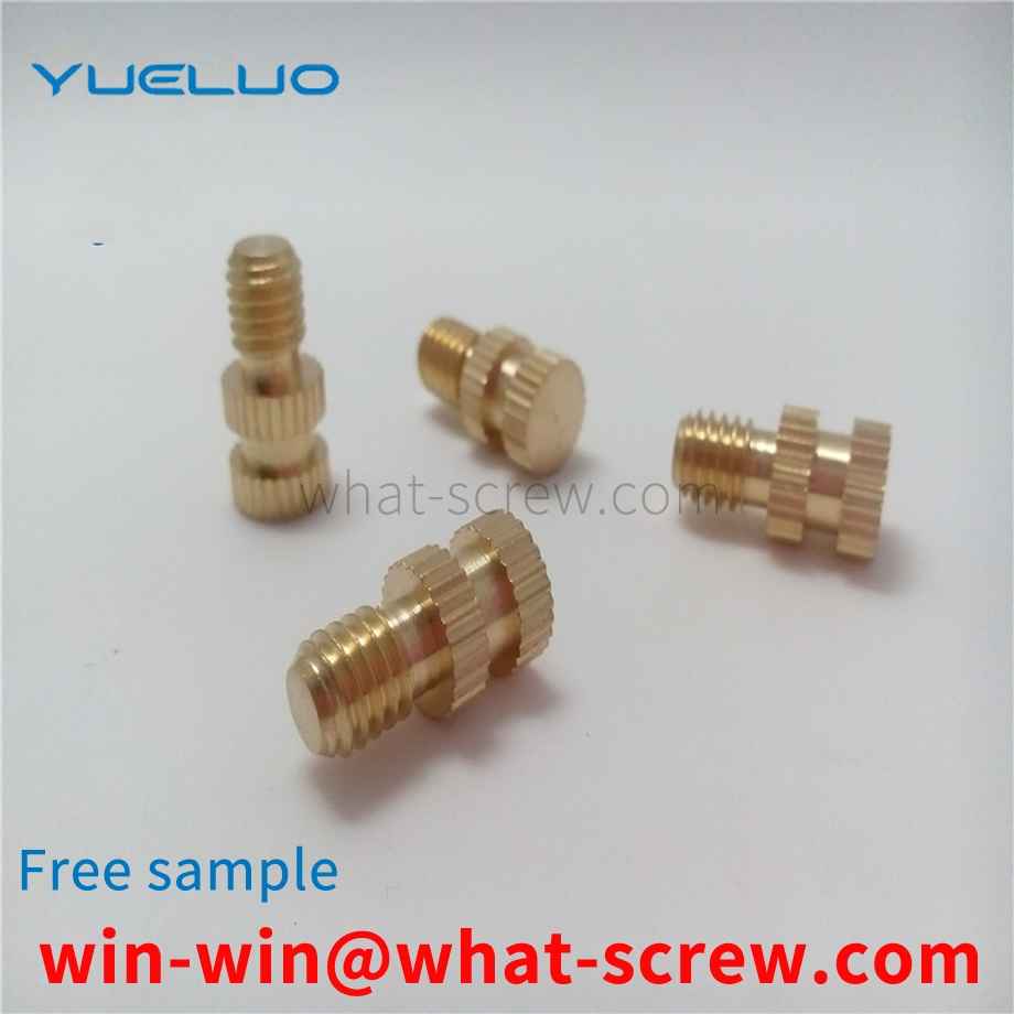 Straight flower copper screw