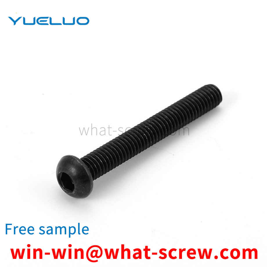 Customized half round head socket head cap screws