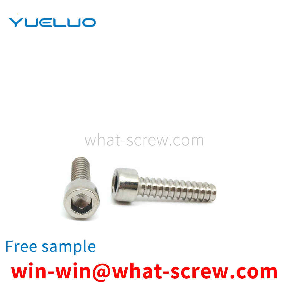 Hexagon socket self-tapping flat end screw