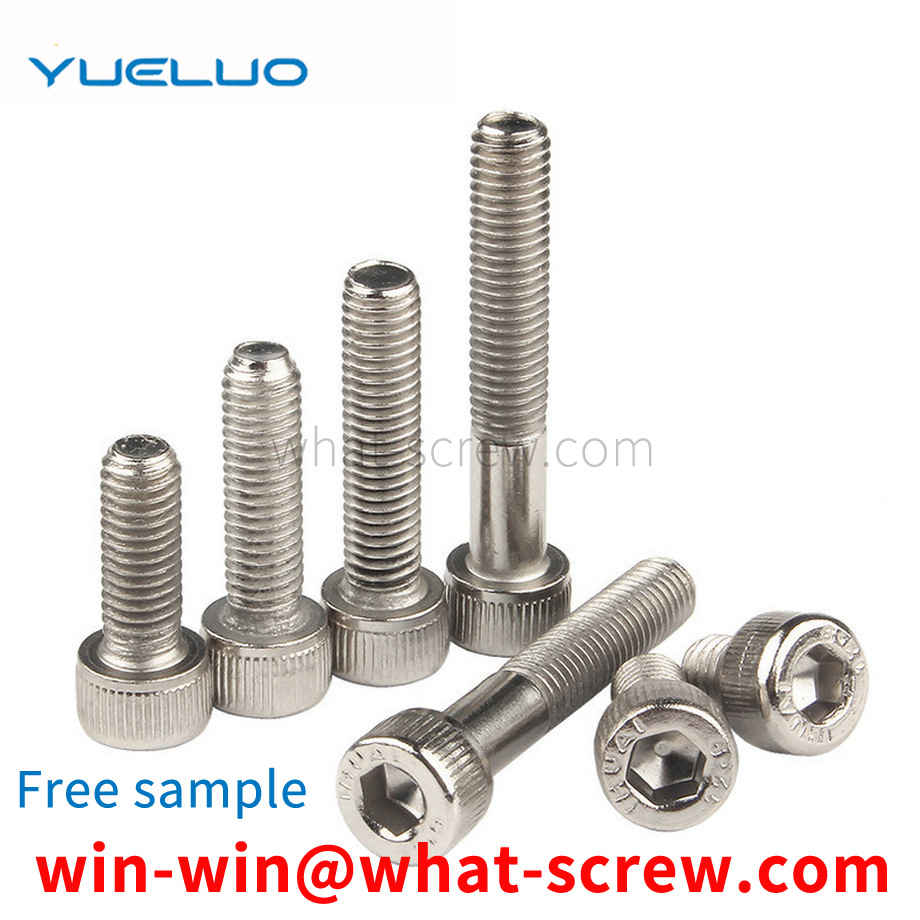 Nickel-plated socket head cap screws