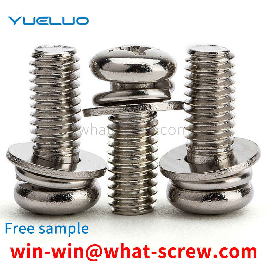 Pan head three combination screw