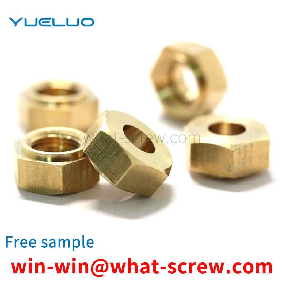 Special-shaped hexagon copper nut